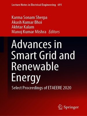 cover image of Advances in Smart Grid and Renewable Energy